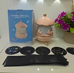 Cute Cartoon Projection Night Light Lamp | Warm LED Decorative Lamp for Kids Room & Bedroom