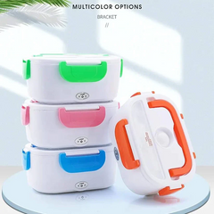 Electric Heated Lunch Box with Stainless Steel Container – Portable Food Warmer