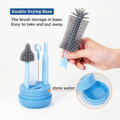 Portable Baby Bottle Cleaning Brush Set Multi-Size Bottle & Nipple Cleaning Kit