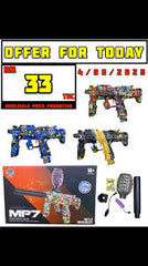 Electric Gel Blaster Toy Gun – Automatic Water Bead Blaster with Colorful Design