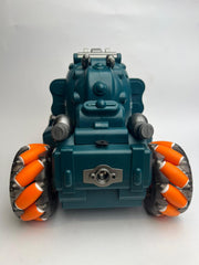 Electric RC Jelly Blaster Tank Toy for Kids – Smoke Effect, LED Wheels & 360° Rotation