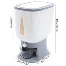 Rice Dispenser with Measuring Cup | Airtight Rice Storage Container