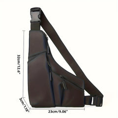 Anti-Theft Chest Sling Bag – Slim Crossbody Bag for Men’s Daily, Travel & Outdoor Use