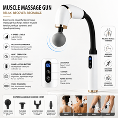 3D Muscle Massage Gun – Deep Tissue Percussion Massager