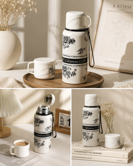 ThermoSip 2-in-1 Vacuum Flask Bottle with Cup Lid