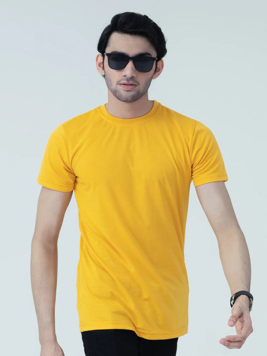 Pack of 2 - Regular Fit T-Shirts (Yellow, Pink)