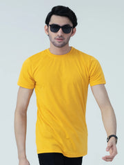 Pack of 2 - Regular Fit T-Shirts (Yellow, Pink)