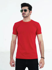 Pack of 2 - Regular Fit T-Shirts (Red, Grey)