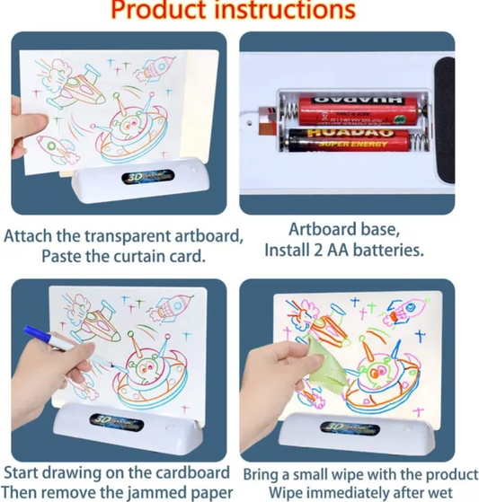 Magic 3D Drawing Board Set
