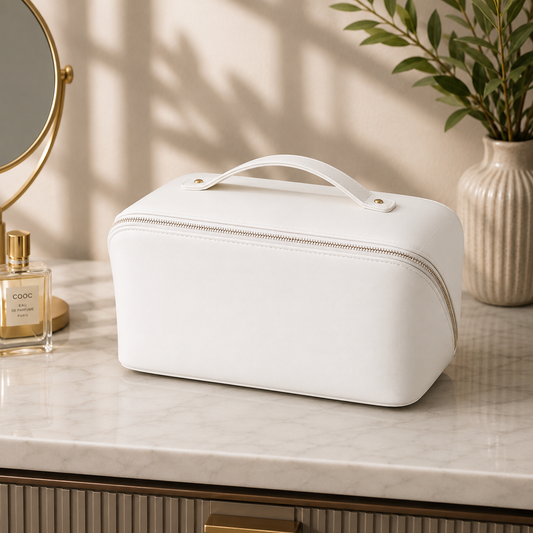 Luxury PU Leather Cosmetic Storage Bag – Multi Color Makeup Organizer