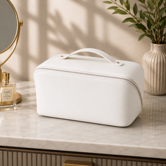 Luxury PU Leather Cosmetic Storage Bag – Multi Color Makeup Organizer