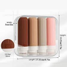 Silicone Travel Toiletry Bottles Set – Leakproof & TSA Approved