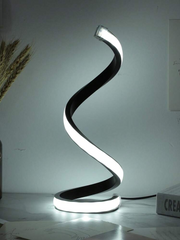 Spiral LED Table Lamp – Modern S-Shaped Decorative Desk Light